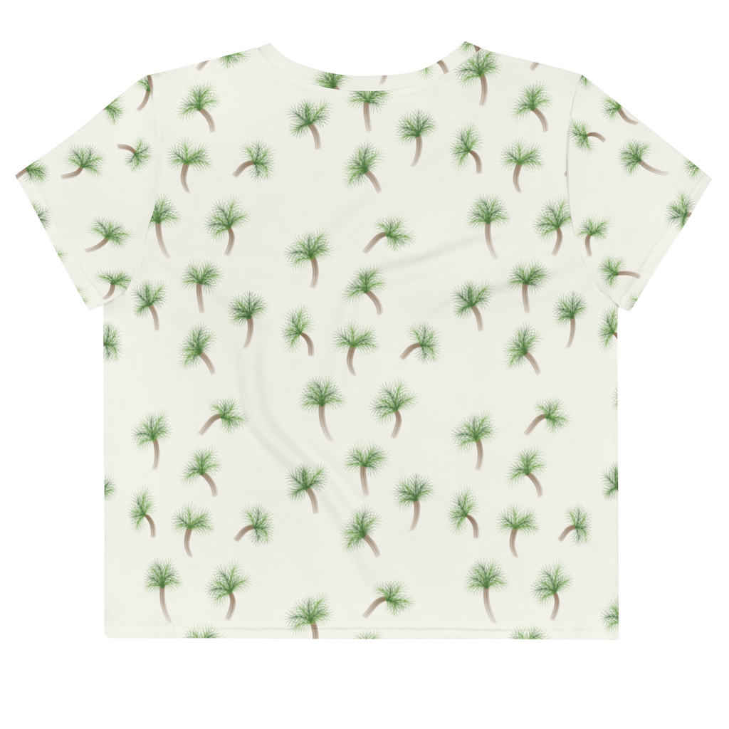 The Palm Tree Relaxed Crop Tee