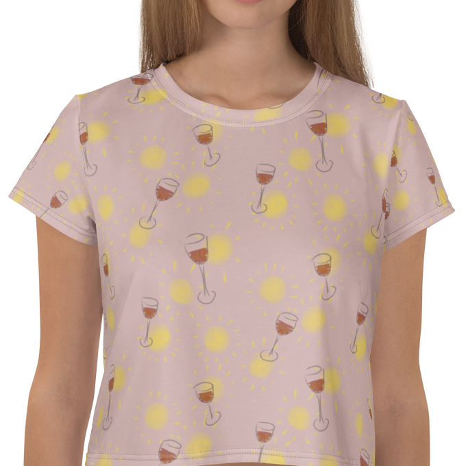 Sun & Sangria Relaxed Crop Tee