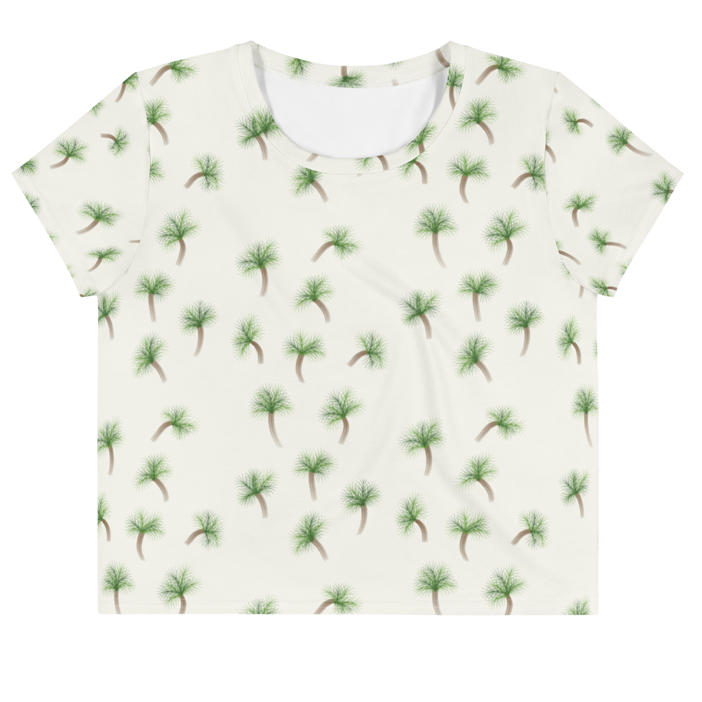 The Palm Tree Relaxed Crop Tee