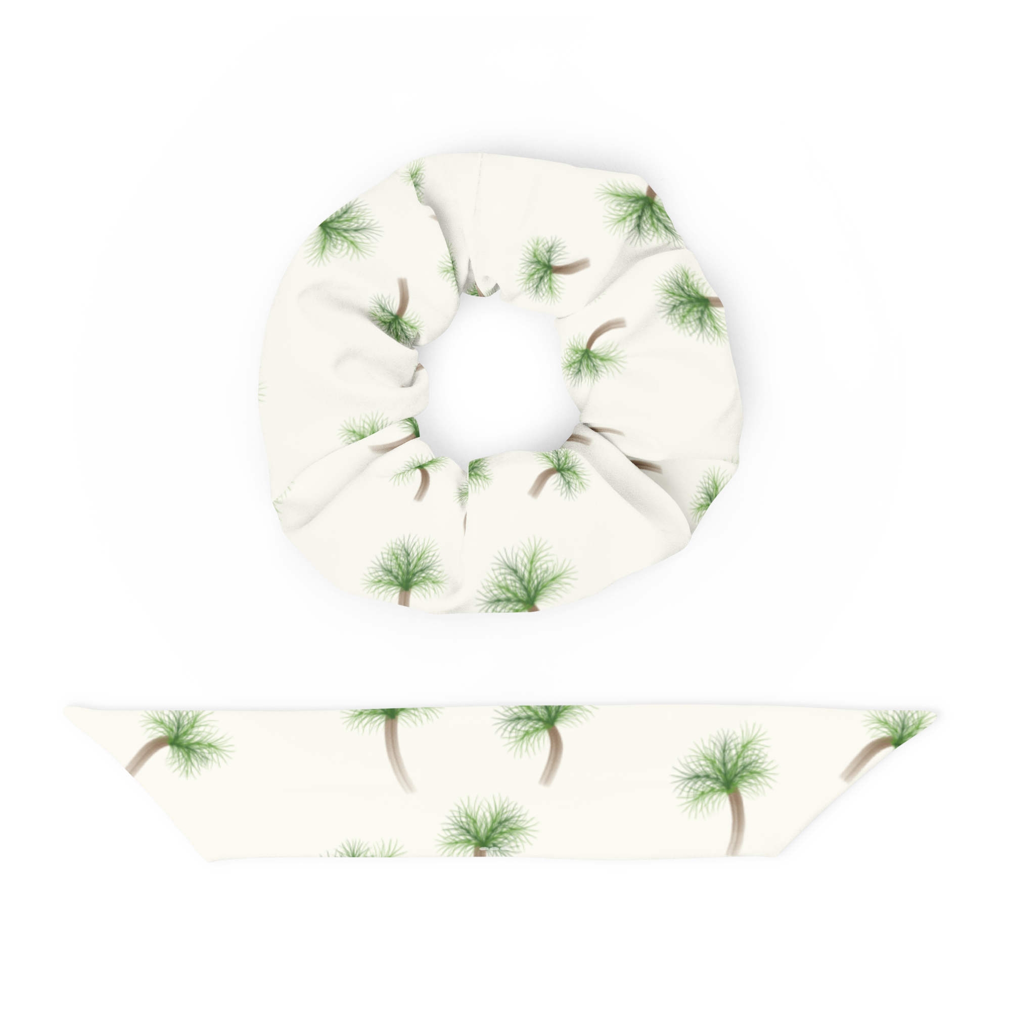 The Palm Tree Recycled Scrunchie