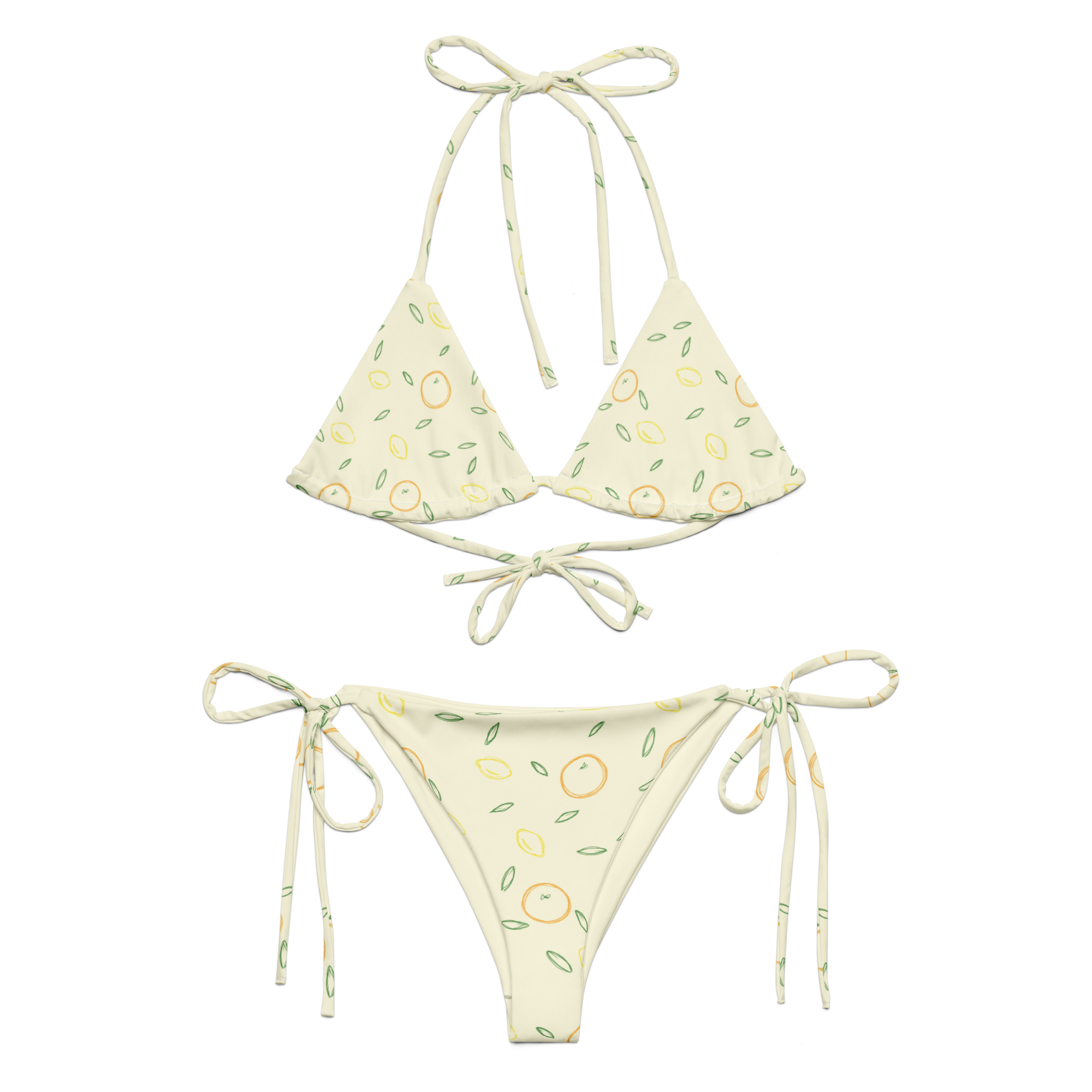 The Citrus Tree Recycled Bikini Set